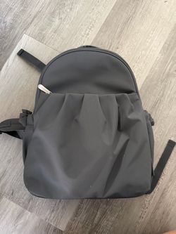 Motherhood Gathered Pocket Backpack Diaper Bag with Stroller Straps