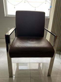 Williams Sanoma Mercer Leather Dining Chair