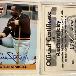 Signed baseball cards with authenticity