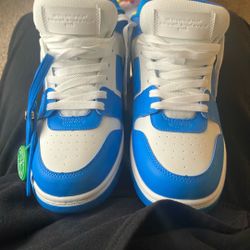 Off White Light Blue Out Of Office Size 9 1/2