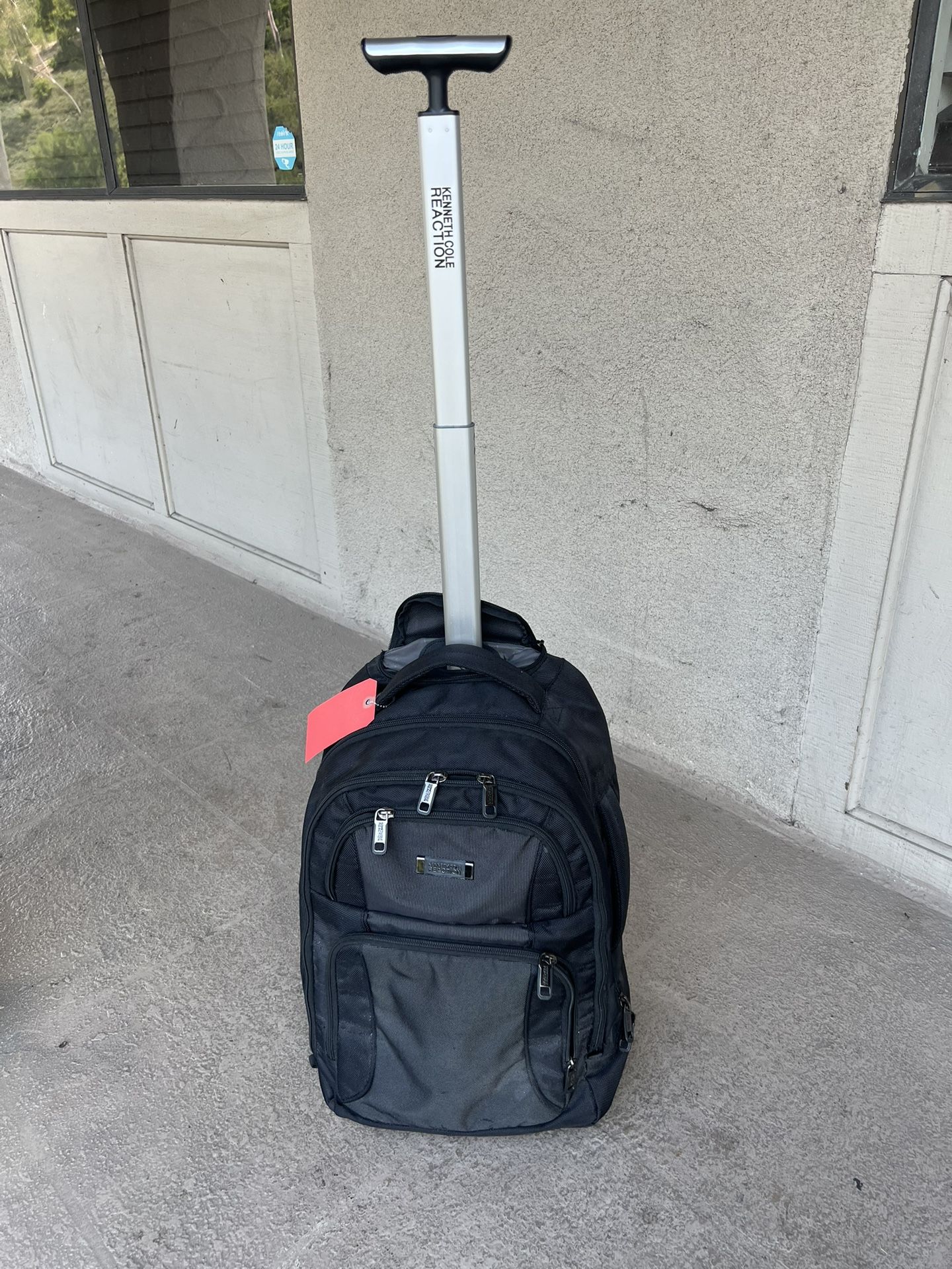 Luggage - Black Kenneth Cole Reaction Rolling Backpack / Carry-on