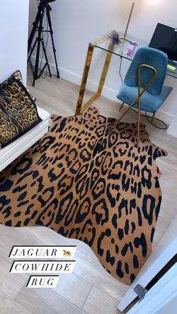 Jaguar Cowhide Rug