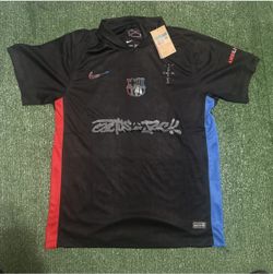 Vintage Nike FC Barcelona x Travis Scott Cactus Jack Away Soccer Fan Rare Jersey