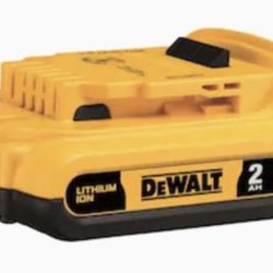 Dewalt 20-Volt Max 2 Amp-Hour Lithium Power Tool Battery brand new. Never used. 