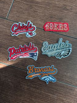 NFL IRON ON PATCHES $7 EACH