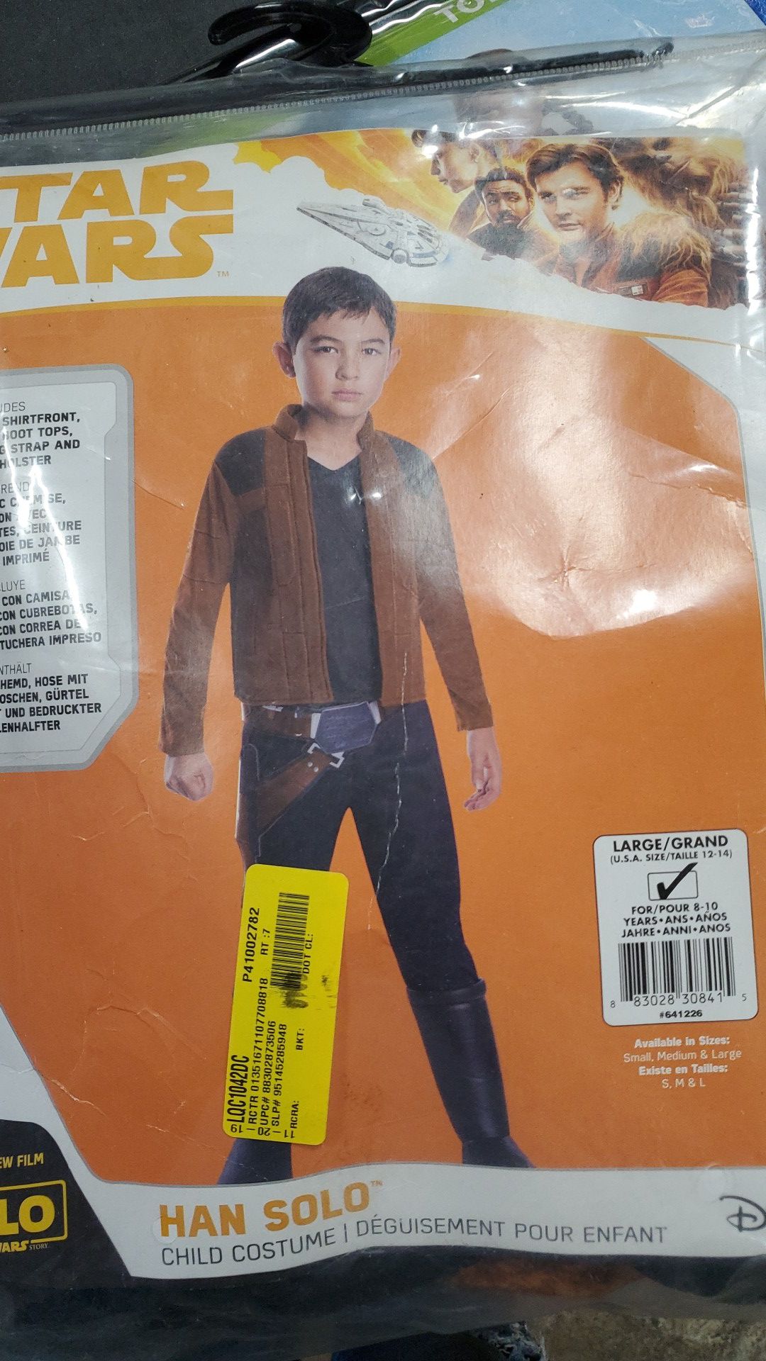 Star Wars Han Solo costume large 12 to 14