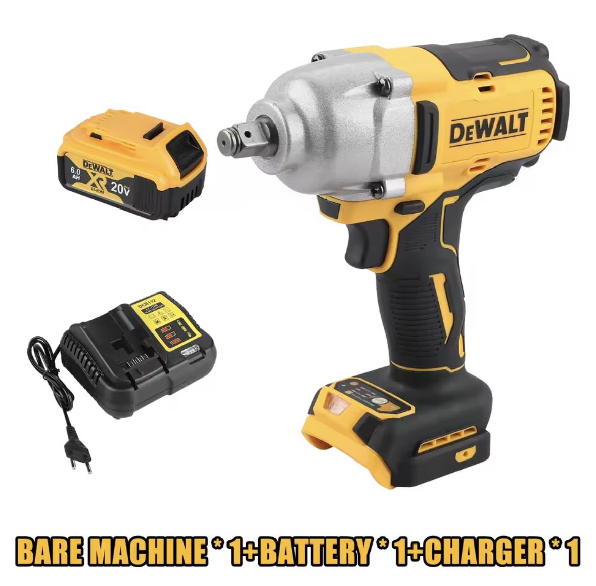 DEWALT DCF900 Brushless Cordless Wrench  1/2" Compact Inch High Torque Three-Speed Adjustment Pneumatic Barrel Tire Removal