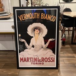 Oversize Retro Art With Frame 