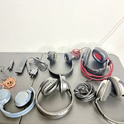 Headphones, Earbuds & Remotes Lot – AS IS – Not Tested