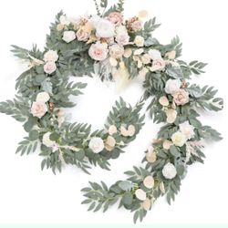 Ling's Moment 9FT garland in Blush and Cream