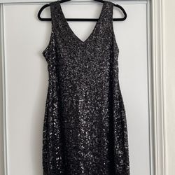 XL Black Glitter Dress