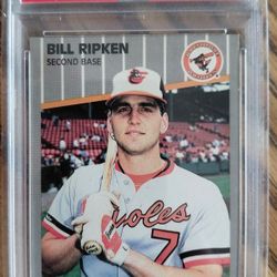 1989 Fleer #616 Bill Ripken FF ERROR PSA