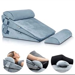 Lunix Bed Wedge Pillow Set 