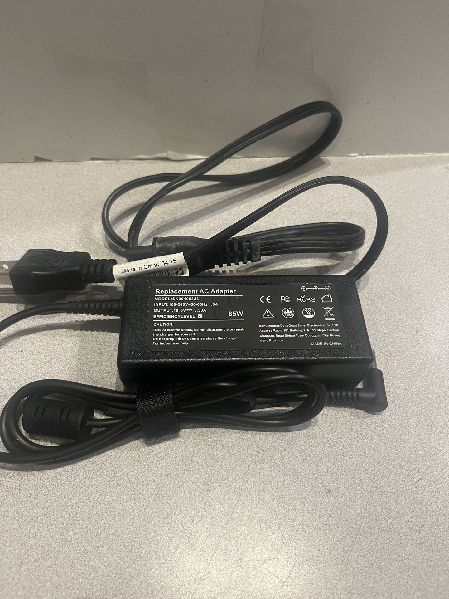 19.5V 3.33A 65W blue tip Laptop charger AC adapter Power Supply