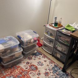 Drawers And Plastic Boxes For sale 