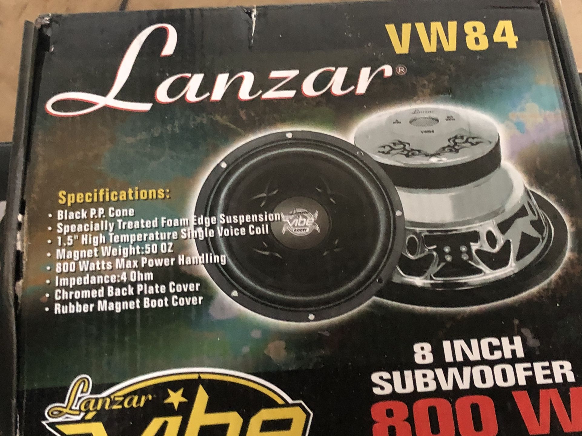 8” Subwoofers Made By Lanzars