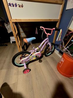 Kids Girls Bike with Training Wheels