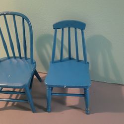 Wooden Children's Chairs - 9 Total