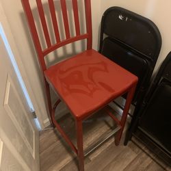 Red stool chair make a offer