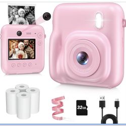 Kids Camera Instant Print (pink)