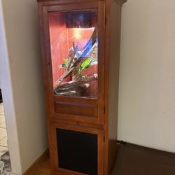 Tall Wooden Reptile Enclosure / Terrarium 