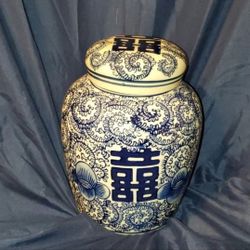 Blue and White Ginger Jar