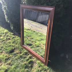 Very Nice Large Wood Mirror
