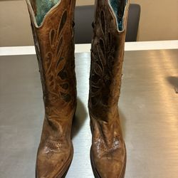 Women’s NEW Corral Cognac Cowboy Boots - Size  7