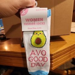 Womens Fashion Socks 5 Pack~ Shoe Size 4-11