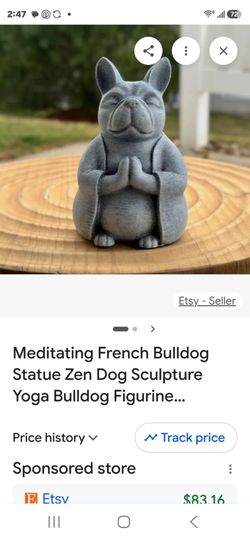 French Bulldog statue