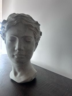 Ceramic Greek revival candle Statue