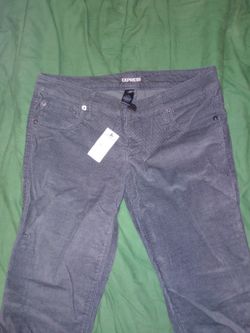 Express - Corduroy Grey Jeans - Skinny Cut