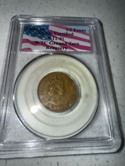 World Trade Center ground zero recovery coin, and proof collection.