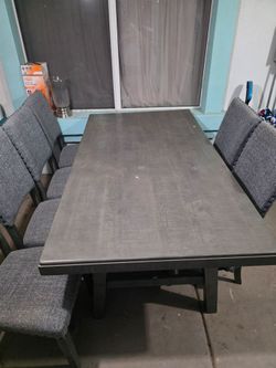 Dining table with 6 chairs