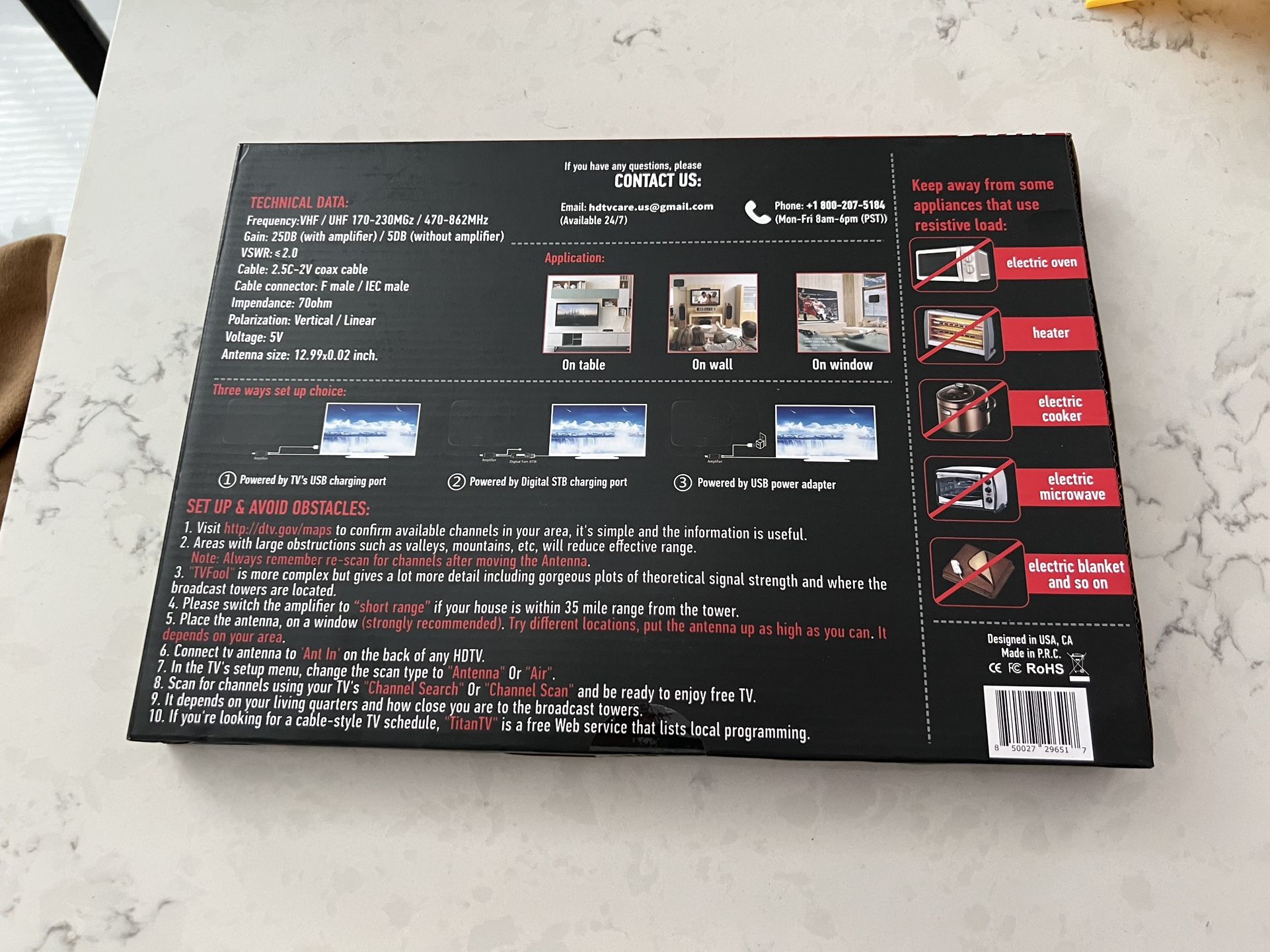 Amplified HD Digital Antenna $5 Each