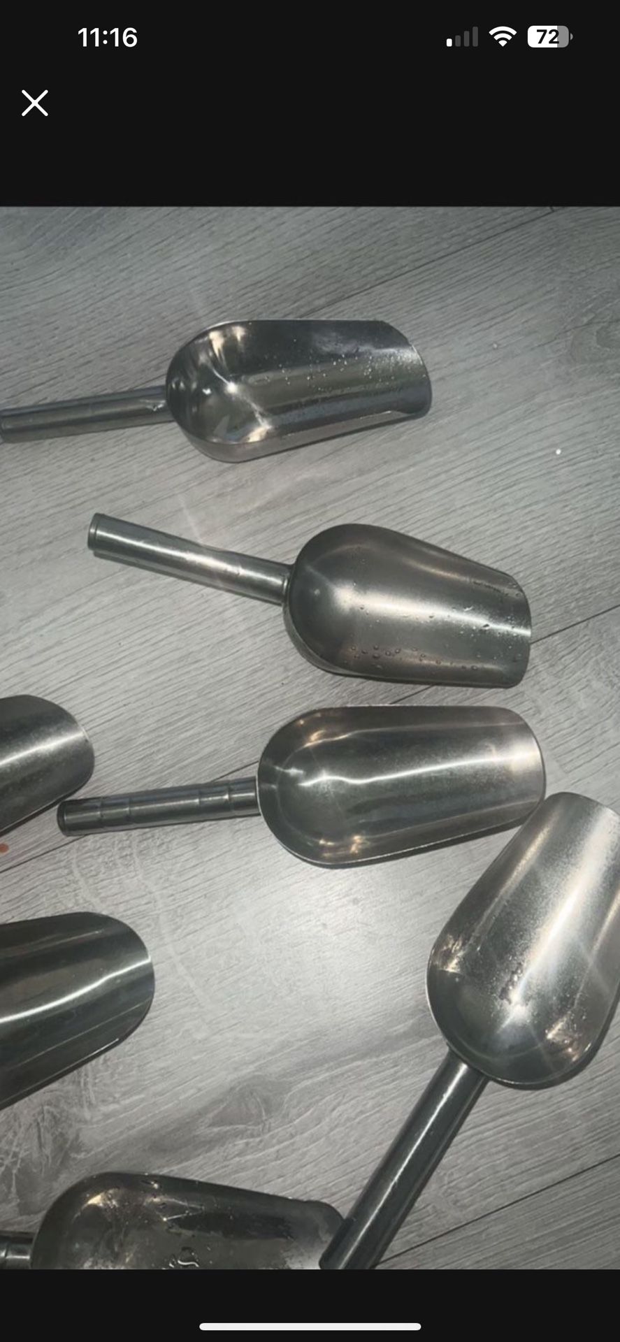 7 Stainless Scoops Can Be Used For Ice /Jars / Parties Or