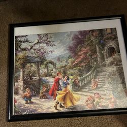 Snow White puzzle frame