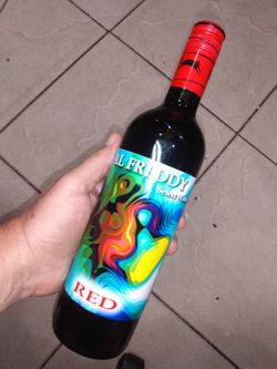 Al Freddy wine empty bottle collectors item