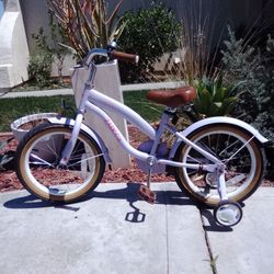 Zuka happy riding girls bicycle with training wheels