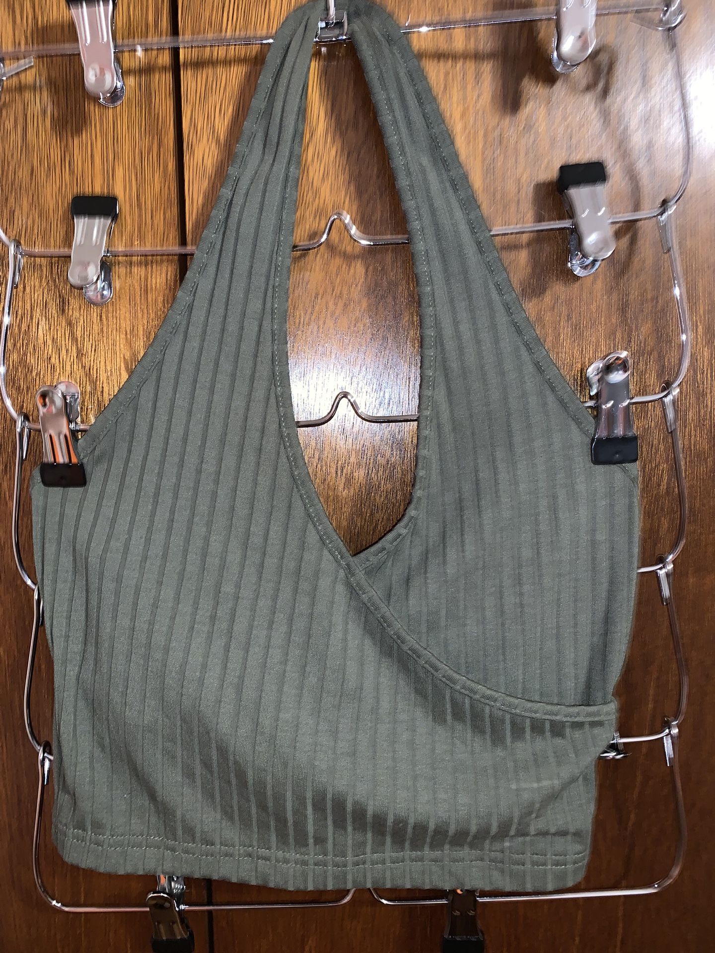 Green Crop Top