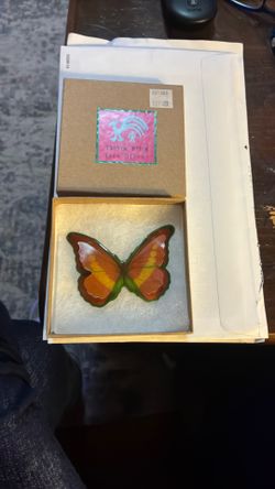 Vintage Butterfly Brooch By Iris Oliver