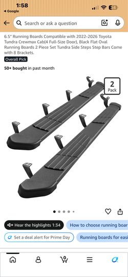 Toyota Tundra running boards2023-2026