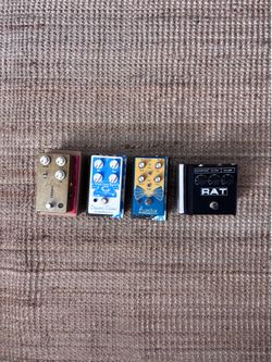 Guitar Effects Pedals (JHS, Earthquaker Devices, RAT)