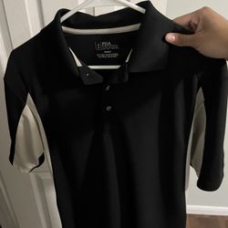 PGA Tour Golf Black Polo Shirt