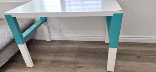 IKEA PAHL Adjustable Kids Desk - White and Green