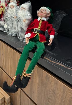 Christmas Elf Poseable Doll Decoration