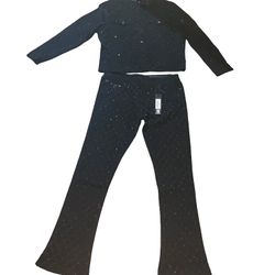 Y2K Rhinestone Jacket And Pant