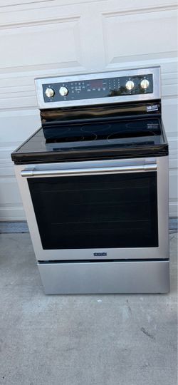 Maytag Fingerprint Resistance Stainless Steel Stove 5 Burner MER8800FZ1
