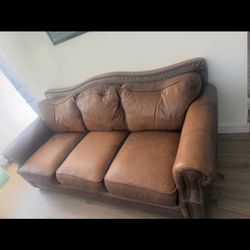 FREE Two Matching Leather Couches 