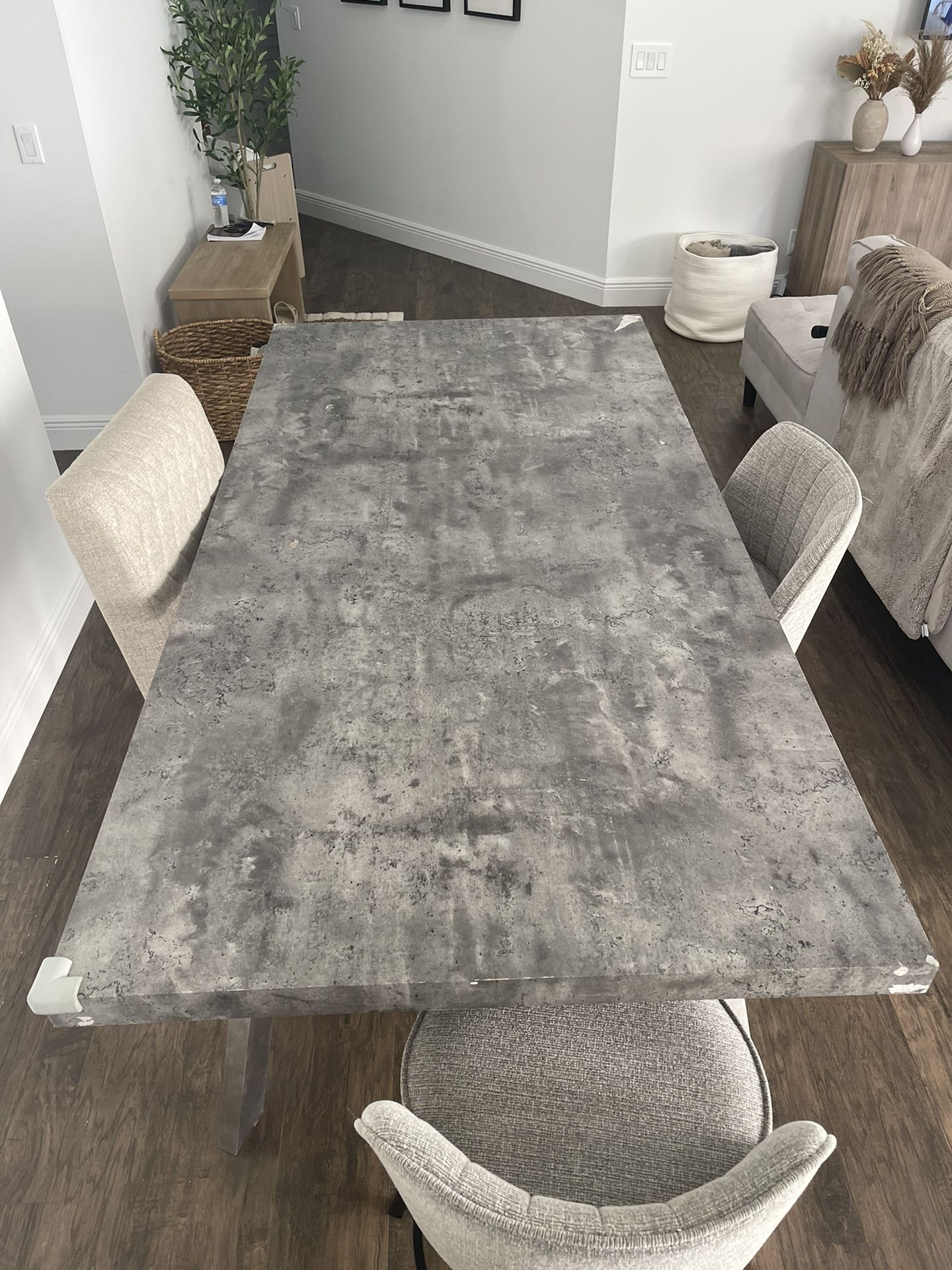   Dining Table 39” width x 79” length x 30 1/2” height 